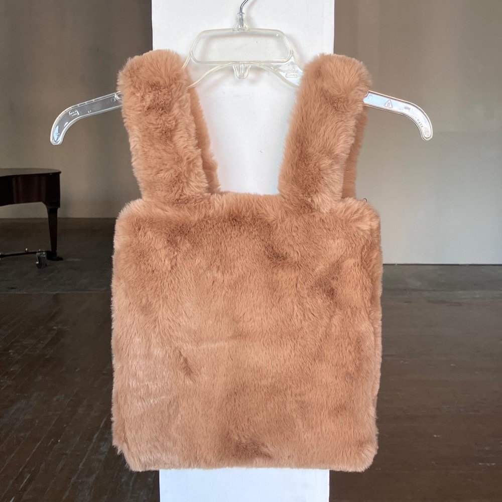 L.O.F Tan Faux Fur Handbag